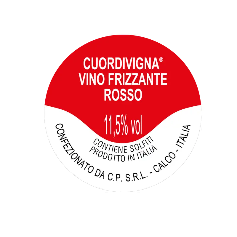 CUORDIVIGNA rosso frizzante - cantine PIROVANO fusto lt 25